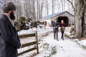 Winter Wedding by Candra Schank Photography at Dual Acres Sleigh & Wagon Rides