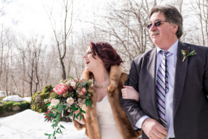 Winter Wedding by Candra Schank Photography at Dual Acres Sleigh & Wagon Rides