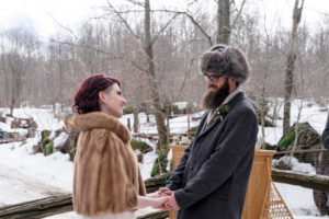 Winter Wedding by Candra Schank Photography at Dual Acres Sleigh & Wagon Rides