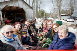 Winter Wedding by Candra Schank Photography at Dual Acres Sleigh & Wagon Rides