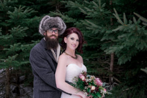 Winter Wedding by Candra Schank Photography at Dual Acres Sleigh & Wagon Rides