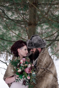 Winter Wedding by Candra Schank Photography at Dual Acres Sleigh & Wagon Rides