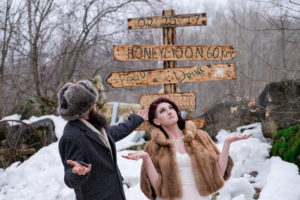 Winter Wedding by Candra Schank Photography at Dual Acres Sleigh & Wagon Rides