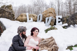 Winter Wedding by Candra Schank Photography at Dual Acres Sleigh & Wagon Rides