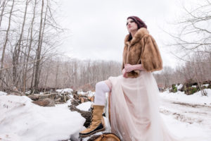 Winter Wedding by Candra Schank Photography at Dual Acres Sleigh & Wagon Rides