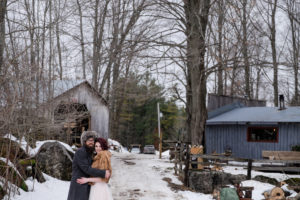 Winter Wedding by Candra Schank Photography at Dual Acres Sleigh & Wagon Rides