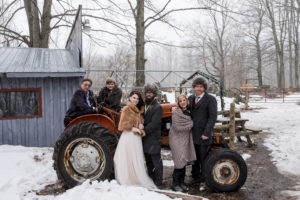 Winter Wedding by Candra Schank Photography at Dual Acres Sleigh & Wagon Rides